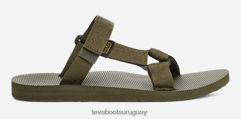 Teva 2PD2D6150 chancla universal para hombre teva textural oliva oscuro