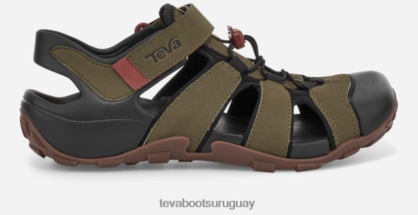 Teva 2PD2D6381 pedernal para hombre oliva oscuro
