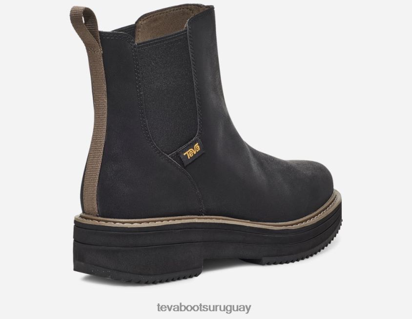 Teva 2PD2D6133 chelsea de forma media para mujer negro
