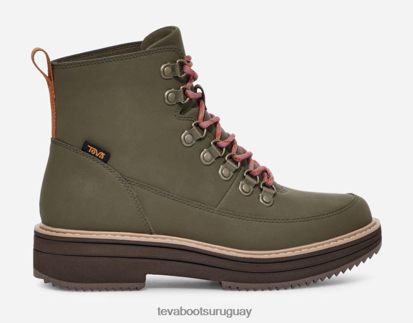 Teva 2PD2D6199 bota de media caña para mujer oliva oscuro