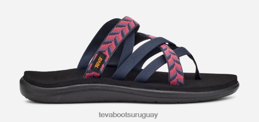 Teva 2PD2D6202 voya zillesa mujer azul marino geométrico retro