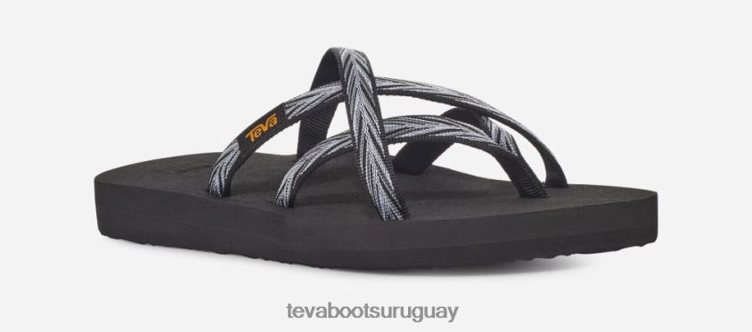 Teva 2PD2D644 olowahu de mujer palmas negro/blanco