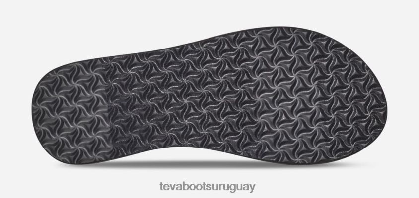 Teva 2PD2D644 olowahu de mujer palmas negro/blanco