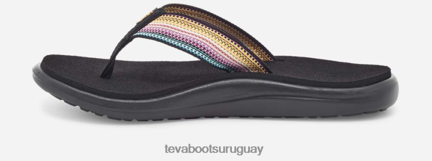 Teva 2PD2D654 chanclas voya para mujer antiguo negro multi