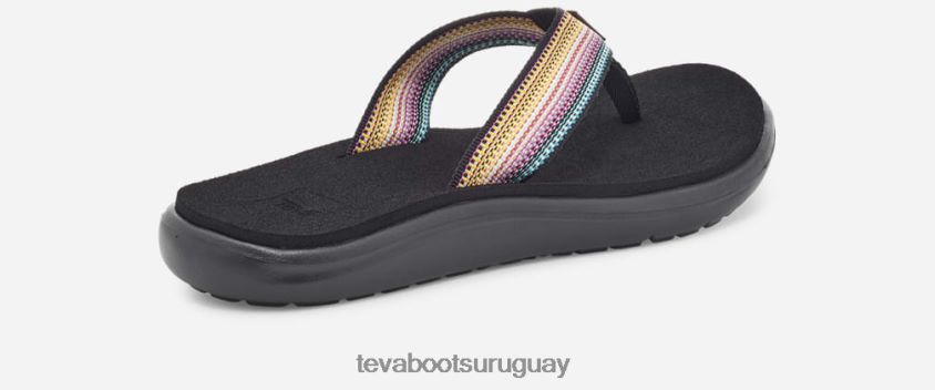 Teva 2PD2D654 chanclas voya para mujer antiguo negro multi