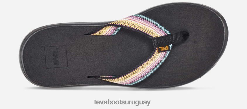 Teva 2PD2D654 chanclas voya para mujer antiguo negro multi