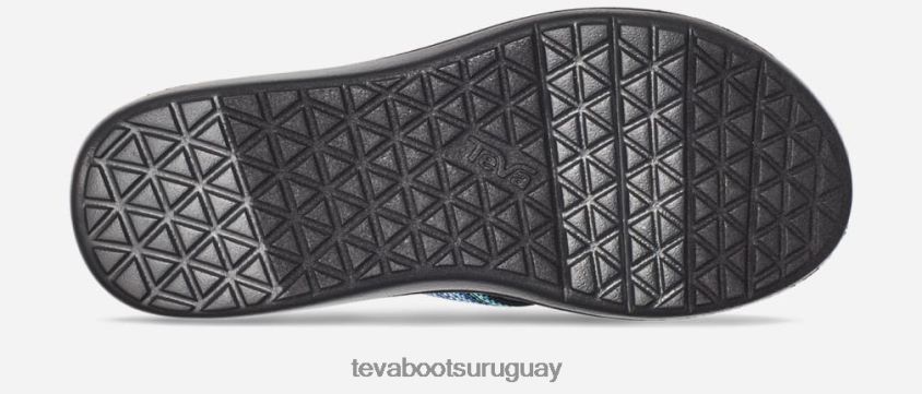 Teva 2PD2D654 chanclas voya para mujer antiguo negro multi