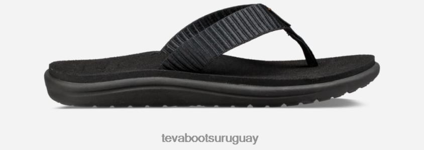 Teva 2PD2D657 chanclas voya para mujer bar calle negro