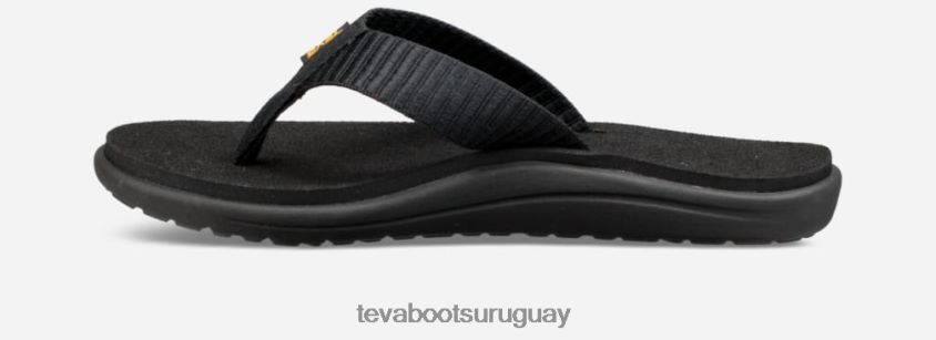 Teva 2PD2D657 chanclas voya para mujer bar calle negro