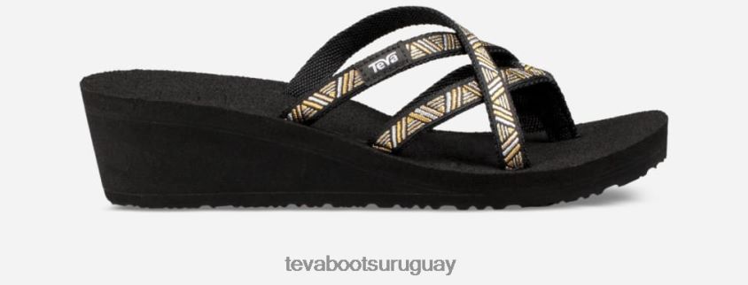 Teva 2PD2D659 cuña mush mandalyn ola 2 para mujer agave negro metálico
