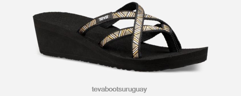 Teva 2PD2D659 cuña mush mandalyn ola 2 para mujer agave negro metálico