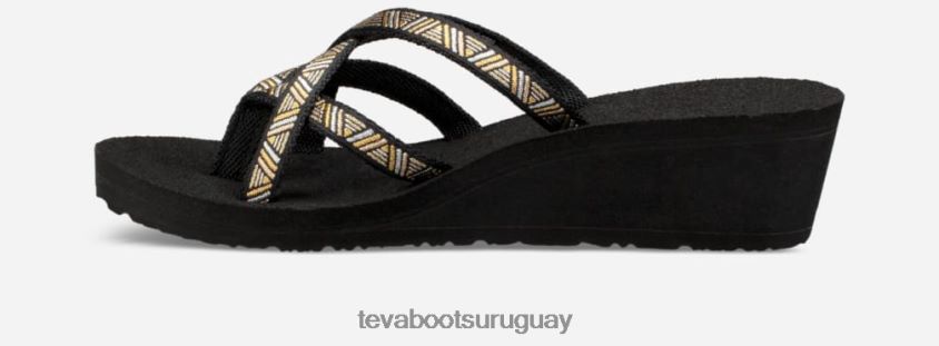 Teva 2PD2D659 cuña mush mandalyn ola 2 para mujer agave negro metálico