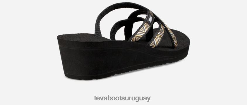 Teva 2PD2D659 cuña mush mandalyn ola 2 para mujer agave negro metálico