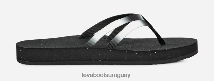 Teva 2PD2D692 sandalias reflip con tiras graduadas para mujer aura blanco/negro
