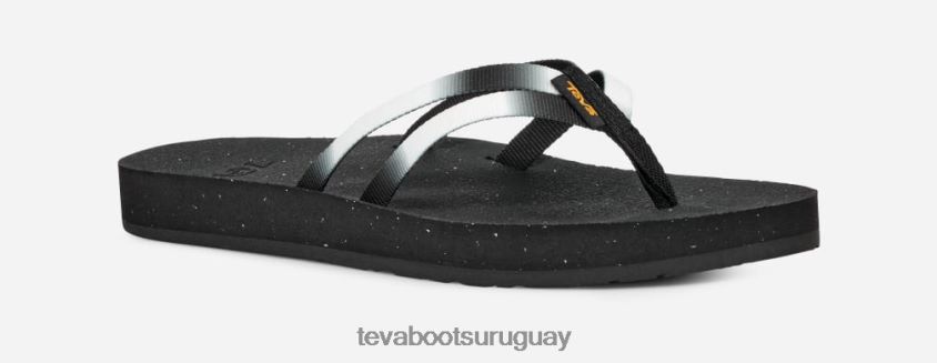 Teva 2PD2D692 sandalias reflip con tiras graduadas para mujer aura blanco/negro