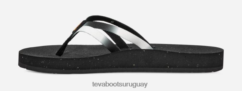 Teva 2PD2D692 sandalias reflip con tiras graduadas para mujer aura blanco/negro