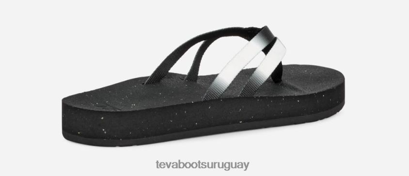Teva 2PD2D692 sandalias reflip con tiras graduadas para mujer aura blanco/negro