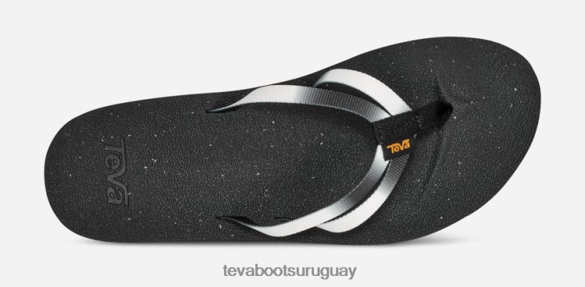 Teva 2PD2D692 sandalias reflip con tiras graduadas para mujer aura blanco/negro