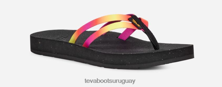 Teva 2PD2D693 sandalias reflip con tiras graduadas para mujer aura rosa violeta