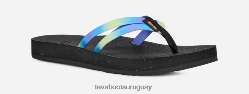 Teva 2PD2D694 sandalias reflip con tiras graduadas para mujer aura sombra lima