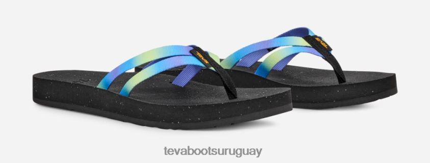 Teva 2PD2D694 sandalias reflip con tiras graduadas para mujer aura sombra lima