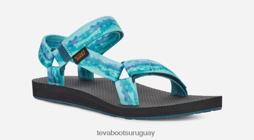 Teva 2PD2D6130 teñido anudado universal original para mujer coral azul sorbete