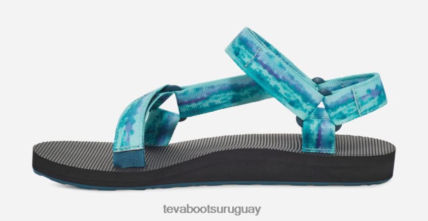 Teva 2PD2D6130 teñido anudado universal original para mujer coral azul sorbete
