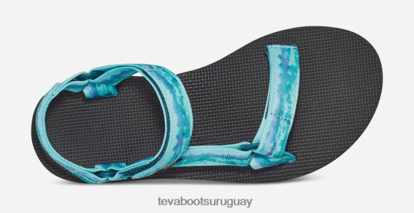 Teva 2PD2D6130 teñido anudado universal original para mujer coral azul sorbete