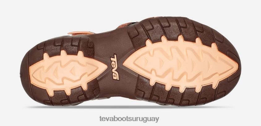 Teva 2PD2D616 tira de mujer pilas bronceado/naranja