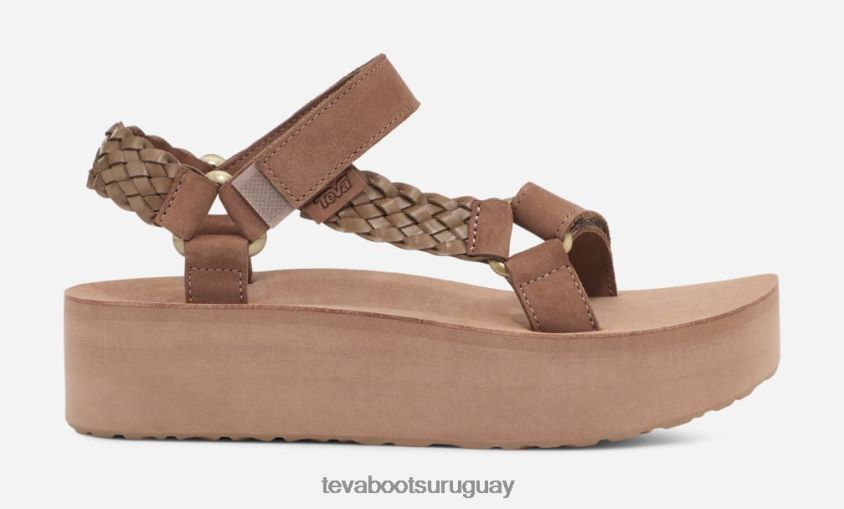 Teva 2PD2D6172 entretejido universal con plataforma plana para mujer caribú