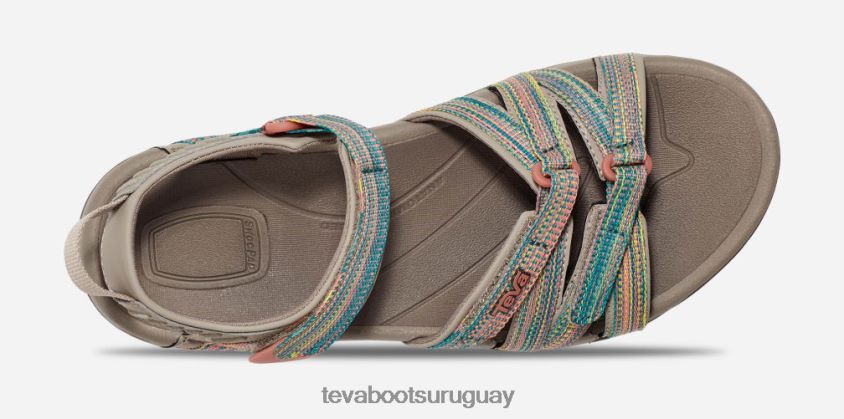 Teva 2PD2D621 tira de mujer marrón pardo multicolor