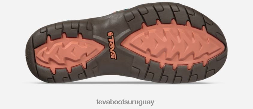Teva 2PD2D621 tira de mujer marrón pardo multicolor