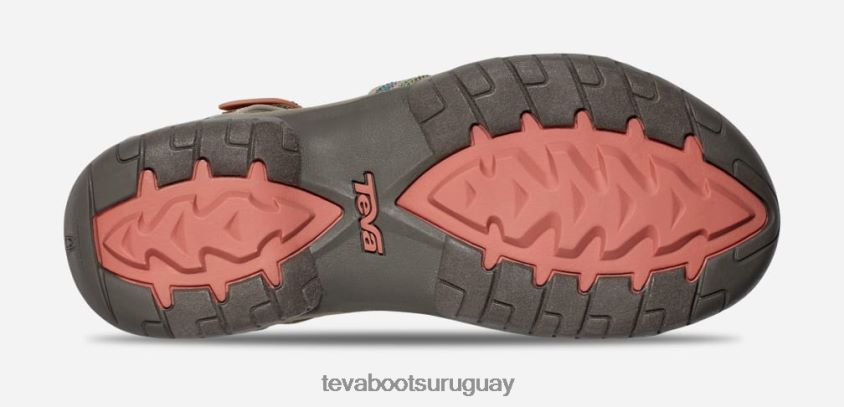 Teva 2PD2D621 tira de mujer marrón pardo multicolor