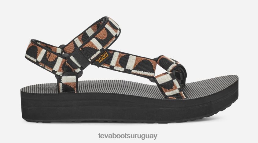 Teva 2PD2D623 universal de forma media para mujer rebote negro/león
