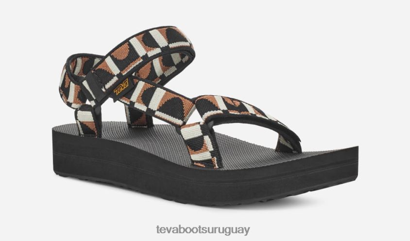 Teva 2PD2D623 universal de forma media para mujer rebote negro/león