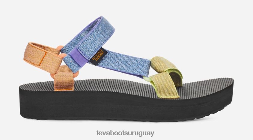 Teva 2PD2D625 universal de forma media para mujer lila metalizado multi