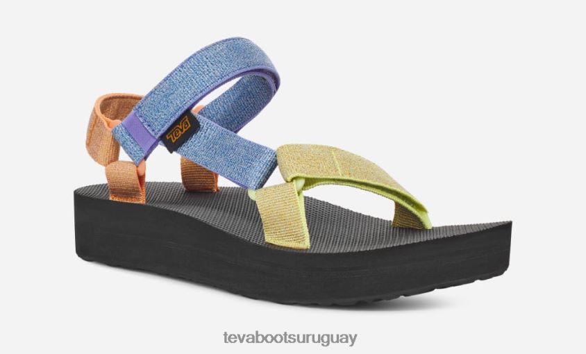Teva 2PD2D625 universal de forma media para mujer lila metalizado multi