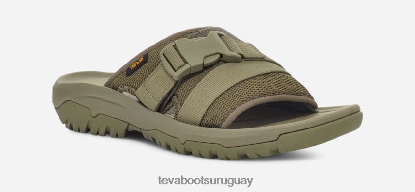 Teva 2PD2D637 tobogán de borde de huracán para mujeres aceituna