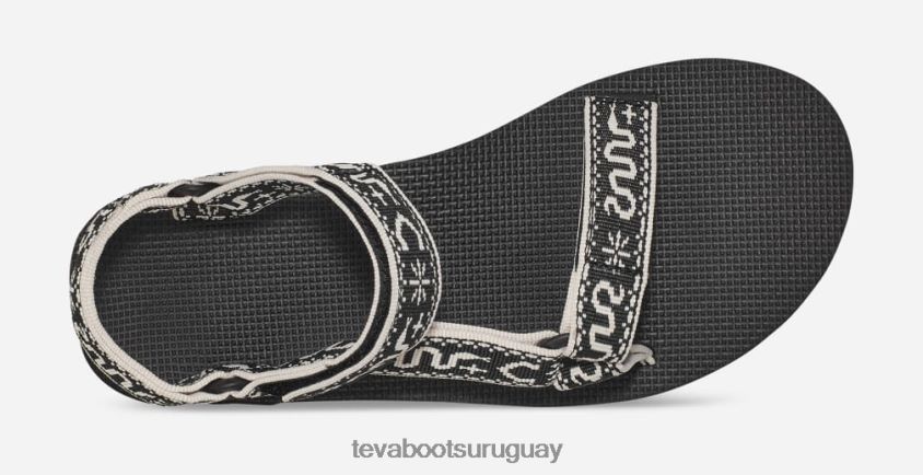 Teva 2PD2D647 plataforma plana universal para mujer pañuelo negro/abedul