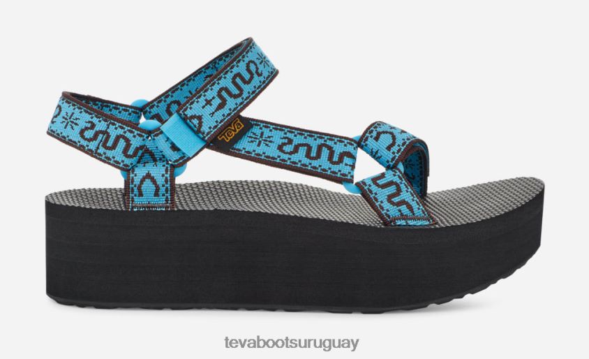 Teva 2PD2D648 plataforma plana universal para mujer bandana acuario