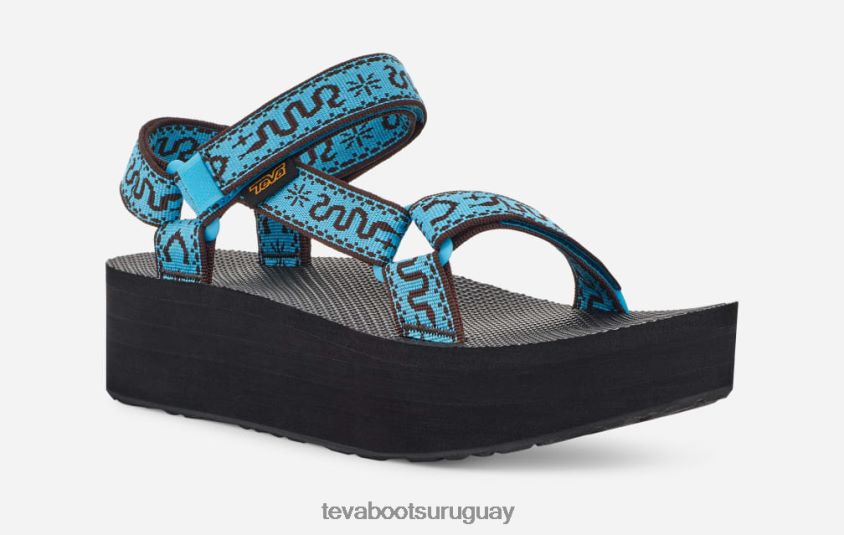 Teva 2PD2D648 plataforma plana universal para mujer bandana acuario