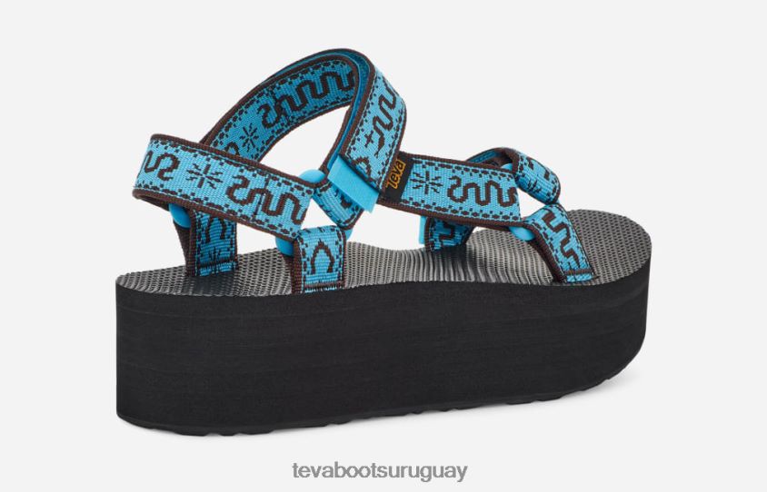 Teva 2PD2D648 plataforma plana universal para mujer bandana acuario