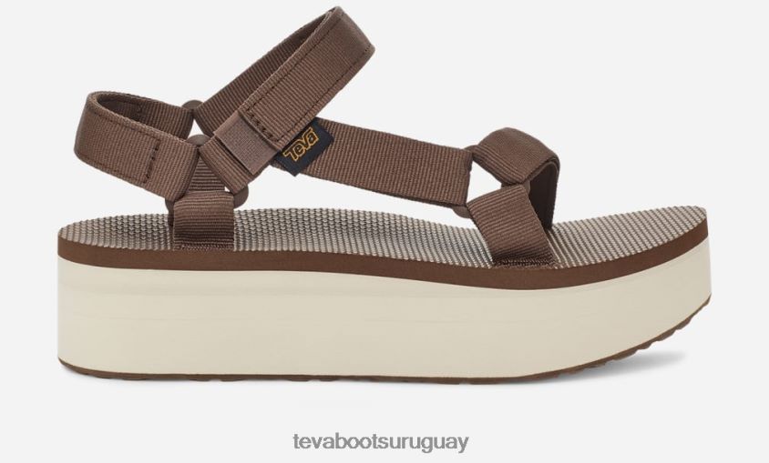 Teva 2PD2D652 plataforma plana universal para mujer marrón/abedul