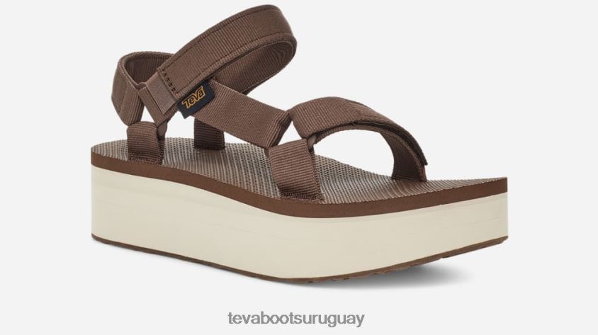 Teva 2PD2D652 plataforma plana universal para mujer marrón/abedul