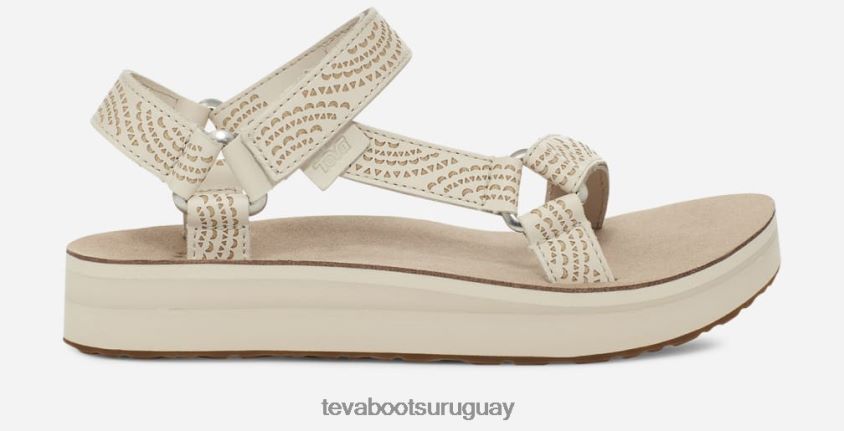 Teva 2PD2D675 geométrico universal de forma media para mujer cisne blanco