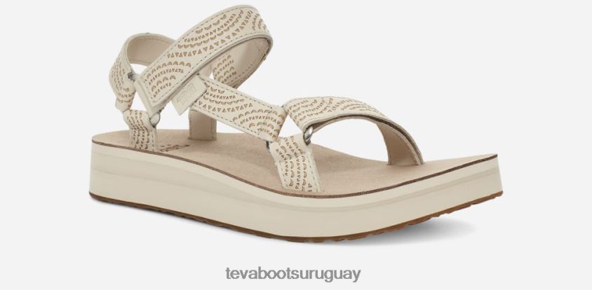 Teva 2PD2D675 geométrico universal de forma media para mujer cisne blanco