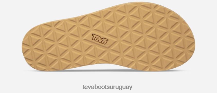 Teva 2PD2D677 cuero universal de forma media para mujer arena del desierto