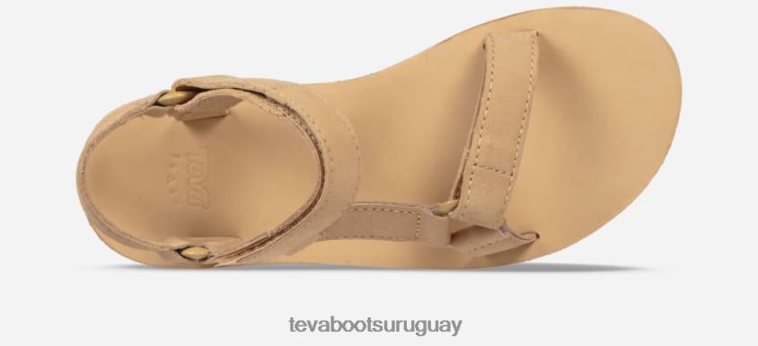 Teva 2PD2D677 cuero universal de forma media para mujer arena del desierto
