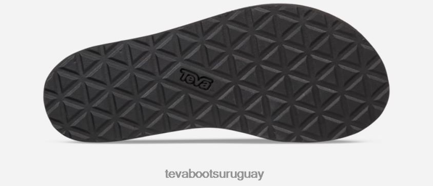 Teva 2PD2D678 cuero universal de forma media para mujer negro