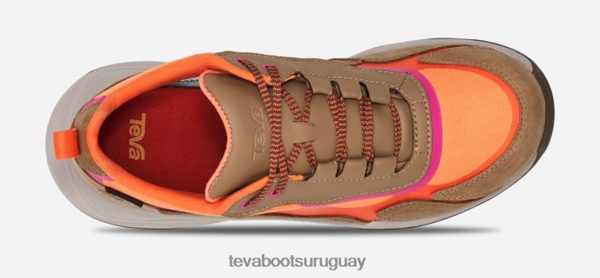 Teva 2PD2D631 geotrecca mujer baja marrón miel/rosa coral